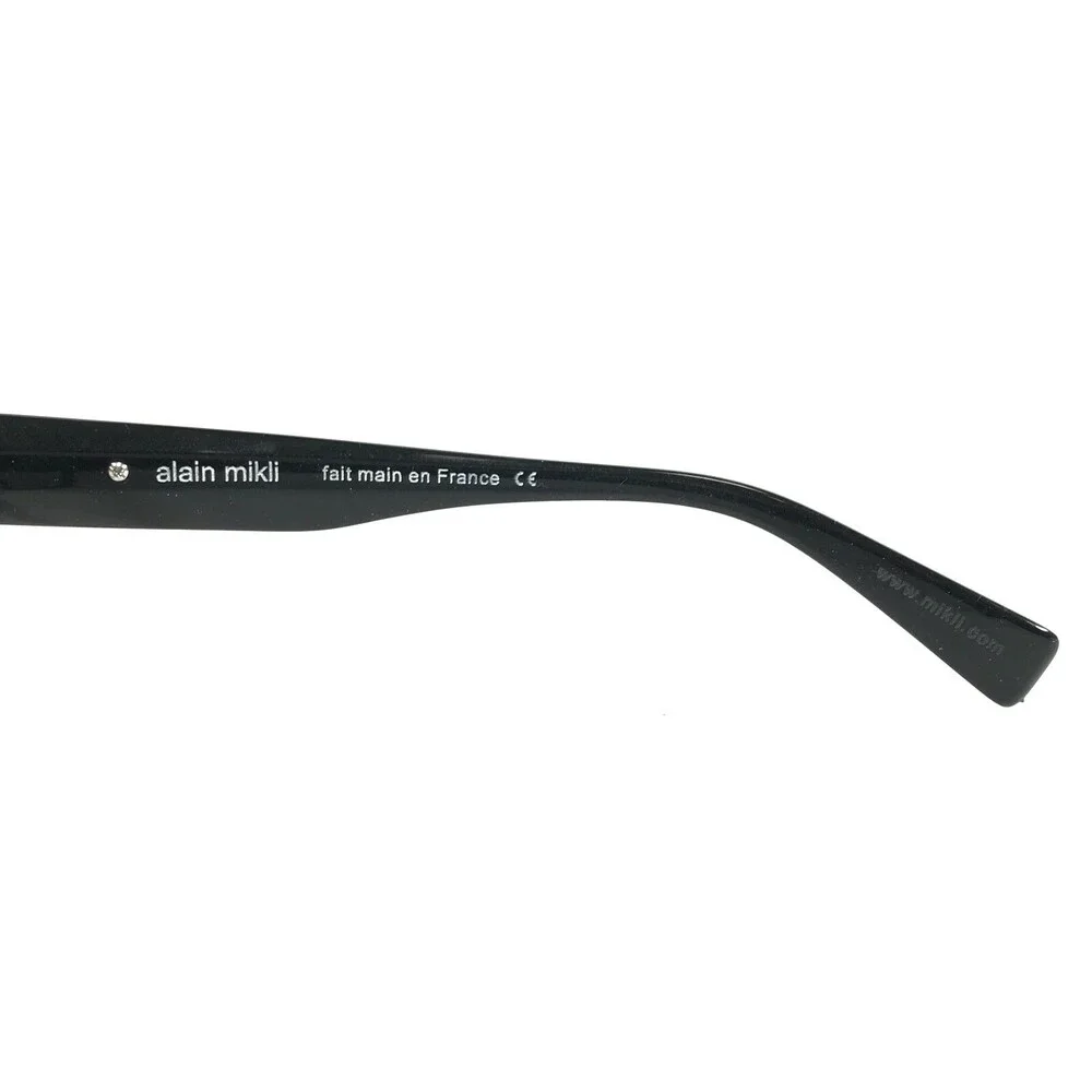 Alain Mikli Eyeglasses Frames AL5002 0106 Shiny Black Square Thick Rim 54-17-135